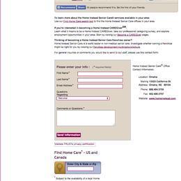 Contact information for Home Instead Senior Care