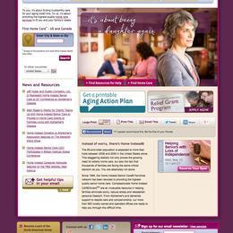 Home Instead Senior Care homepage