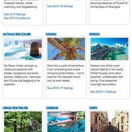 Can you book Royal Caribbean cruises through the company's website?