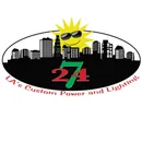 LA's Custom Power and Lighting brand logo