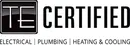 TE Certified, Electrical, Plumbing, Heating & Cooling brand logo
