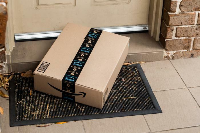 Amazon package outside door