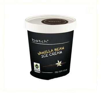Batch vanilla bean ice cream