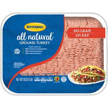Butterball all natural ground turkey