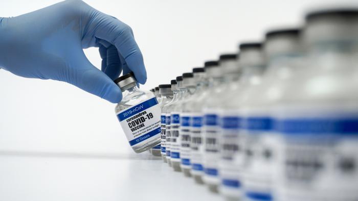 COVID-19 vaccines in a row