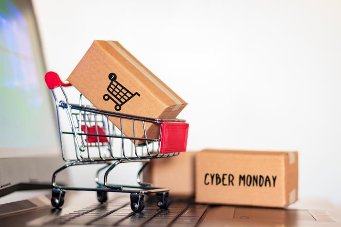 Cyber Monday shopping concept