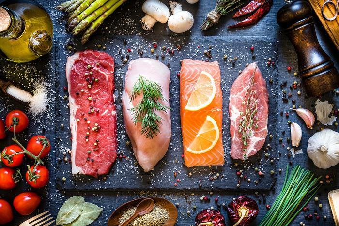Different protein meat sources