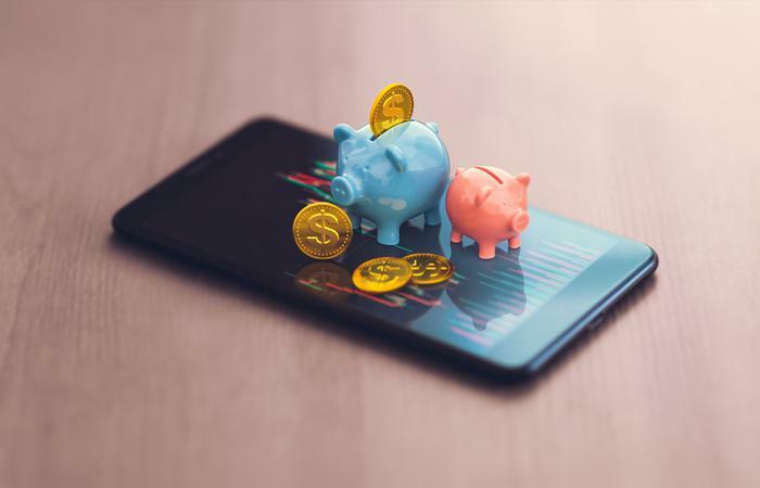 Digital banking and finance concept