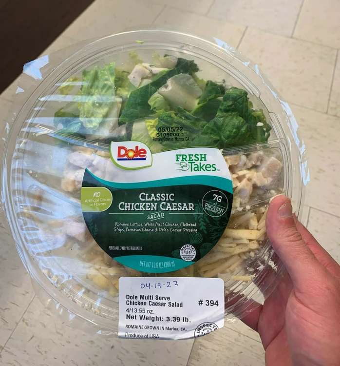 Dole® Classic Chicken Caesar Salad Bowl, 13.6 oz - Kroger