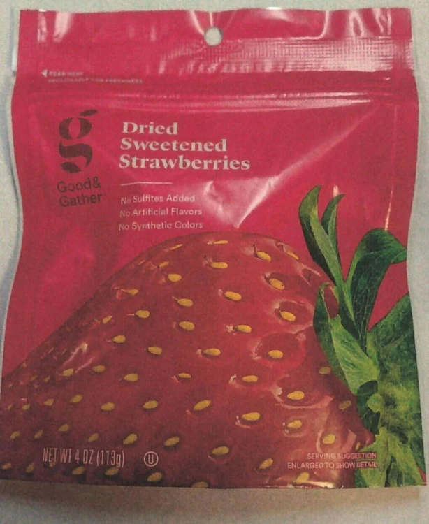 SunTree recalls Dried Sweetened Strawberries