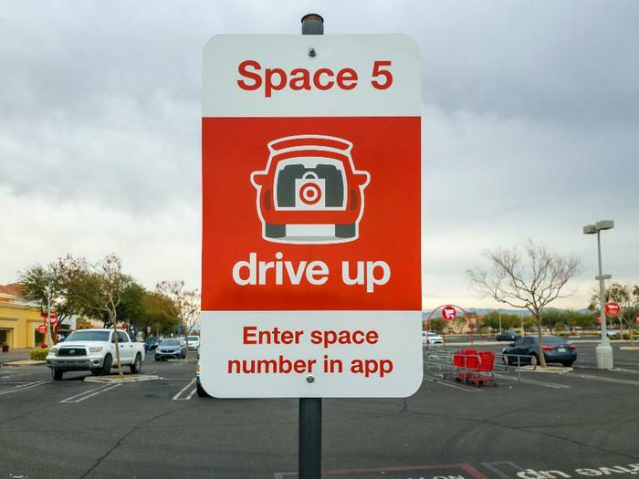 Drive Up space at Target store