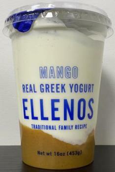 Ellenos Real Greek Yogurt mango flavor