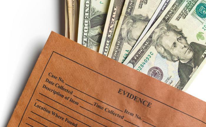 Evidence envelope and money