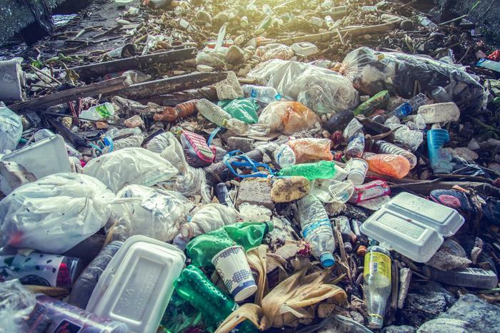 Garbage pollution and waste concept