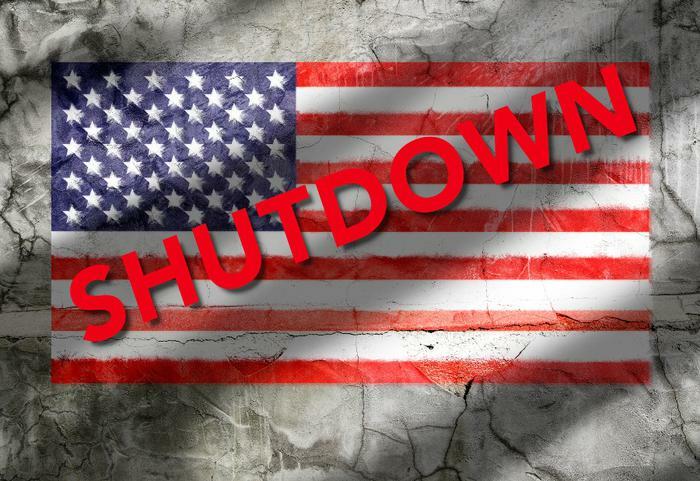 Government shutdown concept