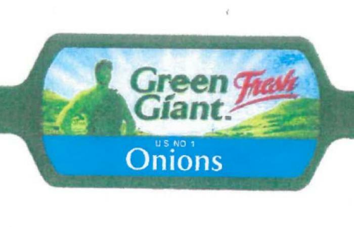 Green Giant onion label