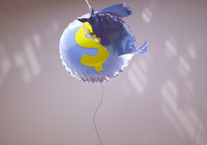 Inflation concept with balloon