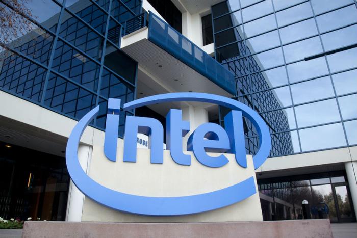 Intel headquarters sign