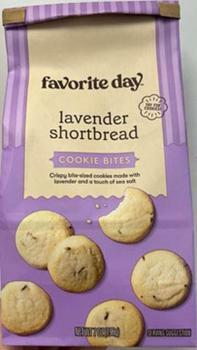 Lavender shortbread cookie bites