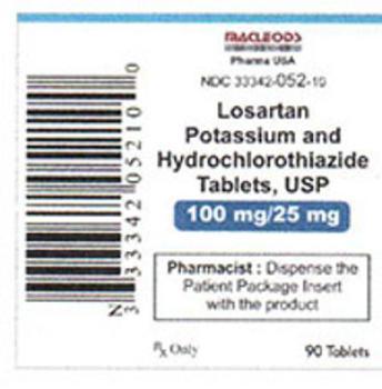 is losartan potassium being recalled