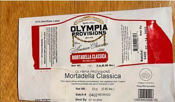 Olympia Mortadella Classica label