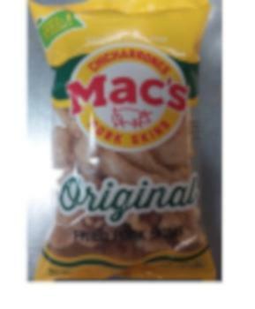 Mac's chicharrones product