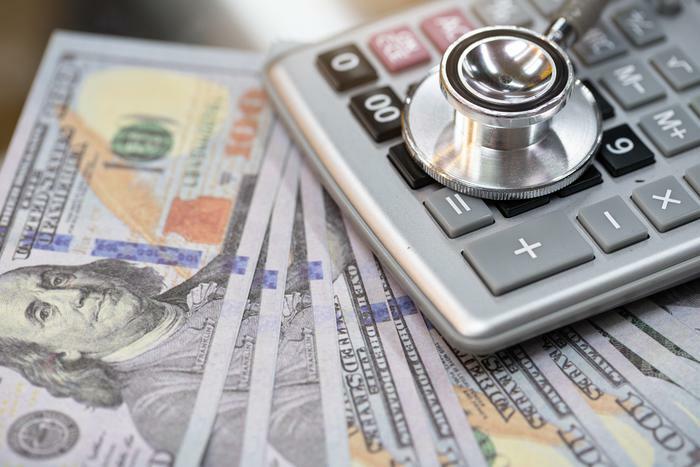Medical costs and debt concept