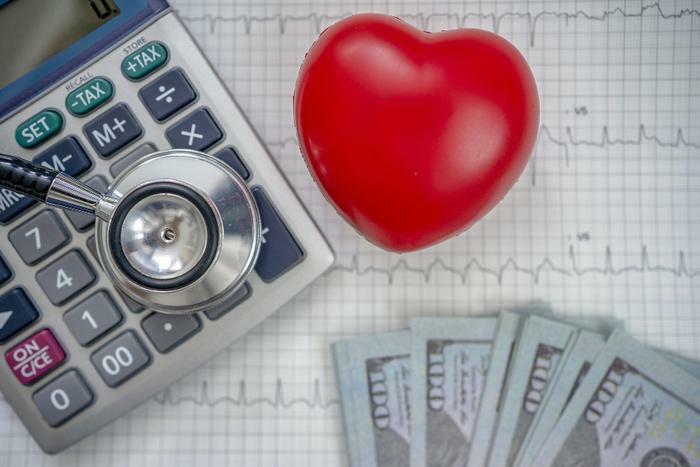 Medical debt and health care costs concept
