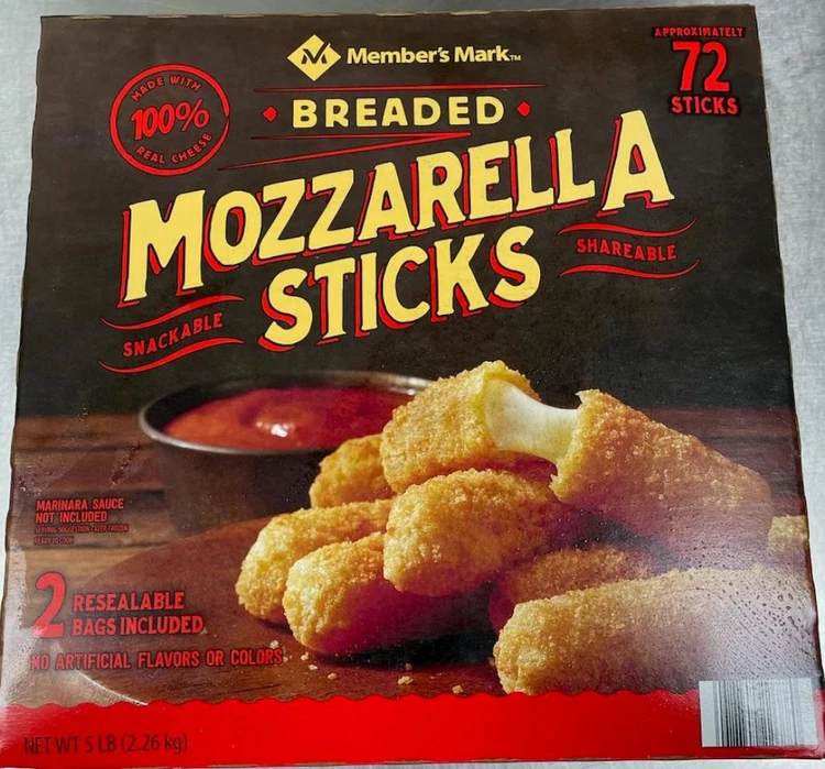 Rich Products recalls Member’s Mark Breaded Mozzarella Sticks