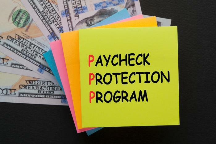 Paycheck Protection Program concept with money