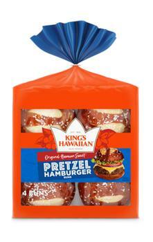 King’s Hawaiian Pretzel Hamburger buns
