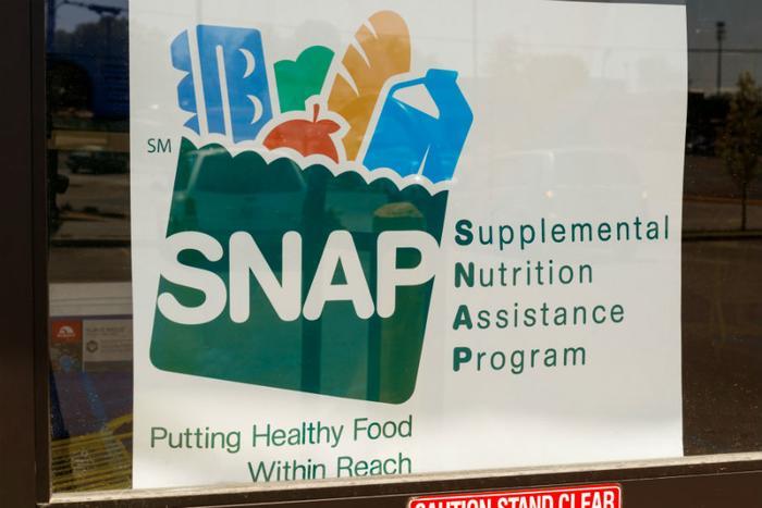 SNAP benefits sign