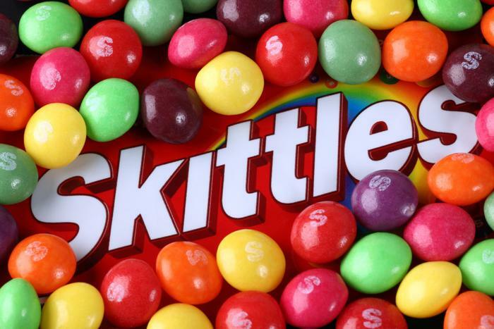 Skittles candy concept