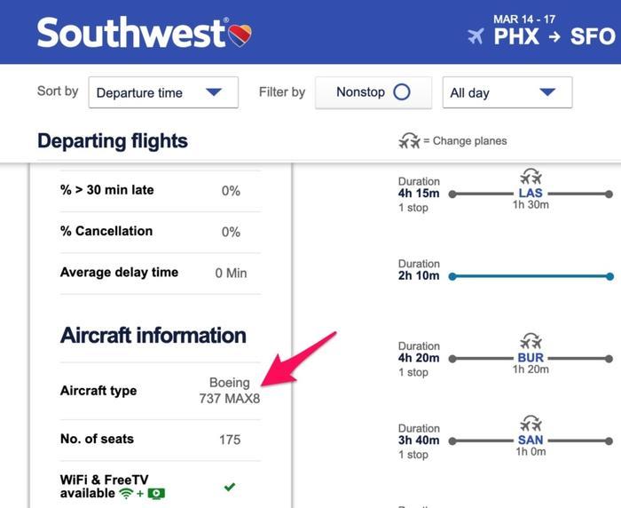 southwest airlines flight schedule