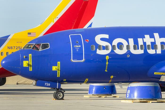 Southwest Airlines plane cockpit