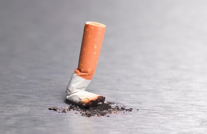 Stubbed out cigarette