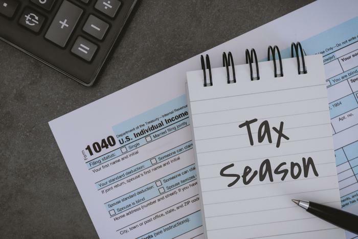 Tax season concept with tax form