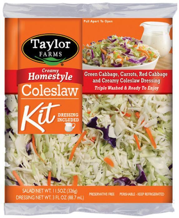 Taylor Farms Retail recalls coleslaw kits