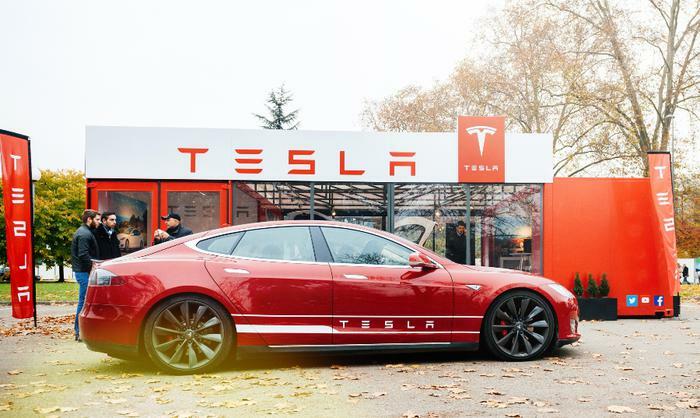 Tesla vehicle and dealership