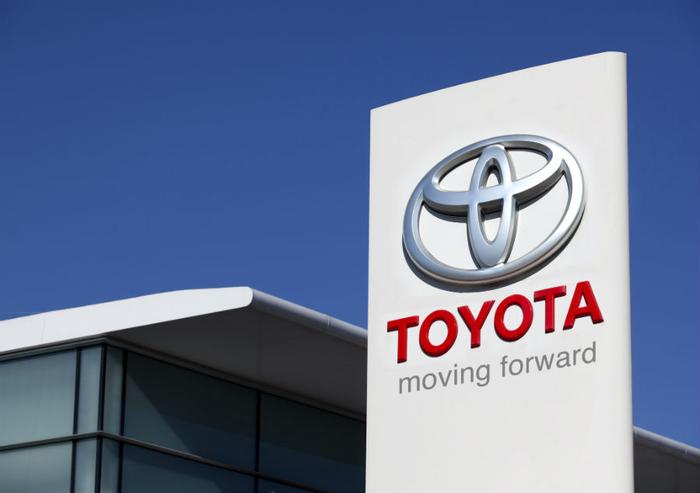 Toyota dealership and sign concept