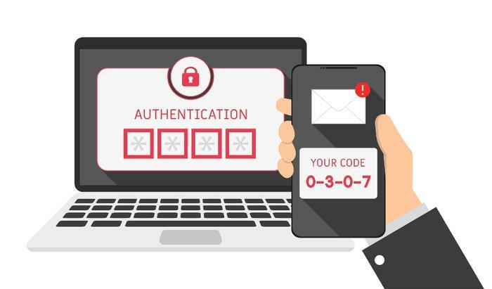 Two-factor authentication concept