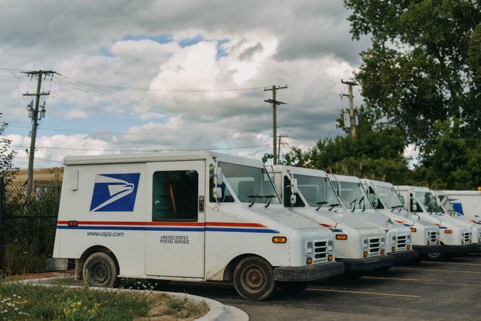 USPS delivery trucks