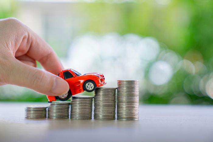 Vehicle prices increasing concept