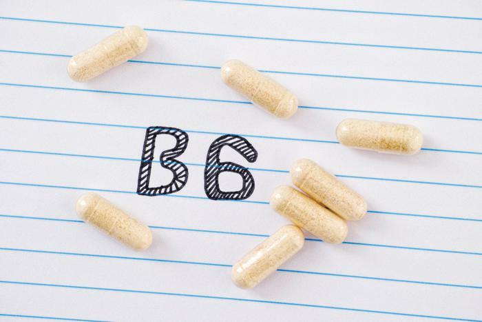 Vitamin B6 supplement concept