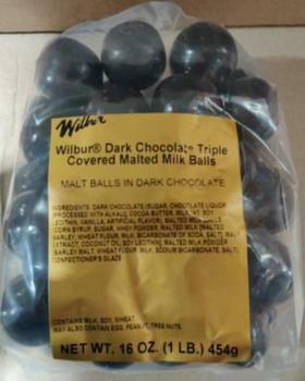 Wilbur Dark Chocolate Triple Covered Malted Milk Balls