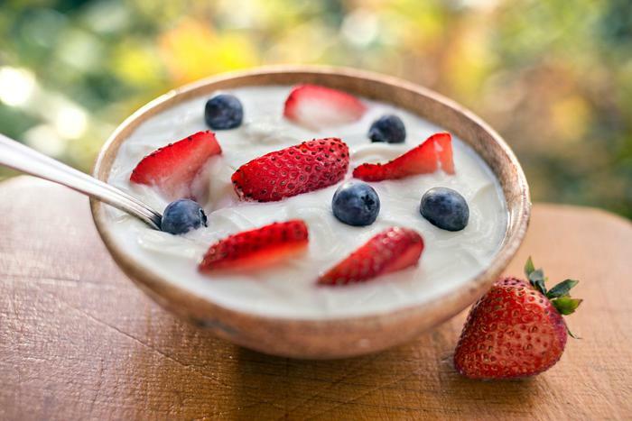 Yogurt with fruit