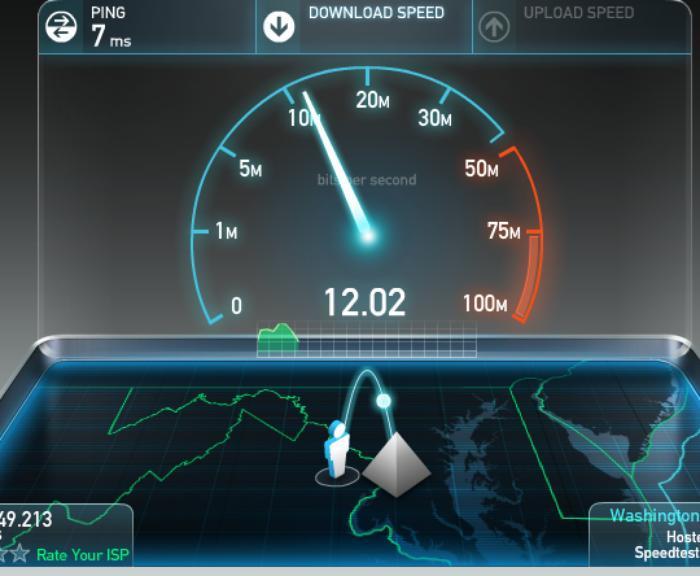 download speed test for large bandwidth