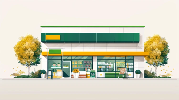 A graphic of a dollar tree store