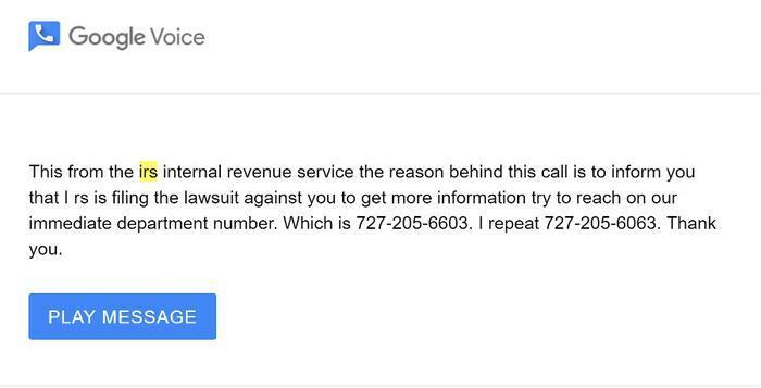 irs scam itunes refund