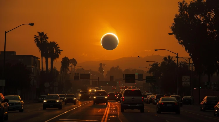 An image of a solar eclipse